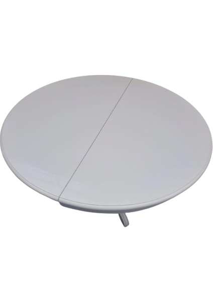 Masa Baba Ayak Ihlamur Ağacı Mdf Tabla, Parlak Krem Lake Boya 110 cm Itinalı Paket Kergo El Yapım fiyatları