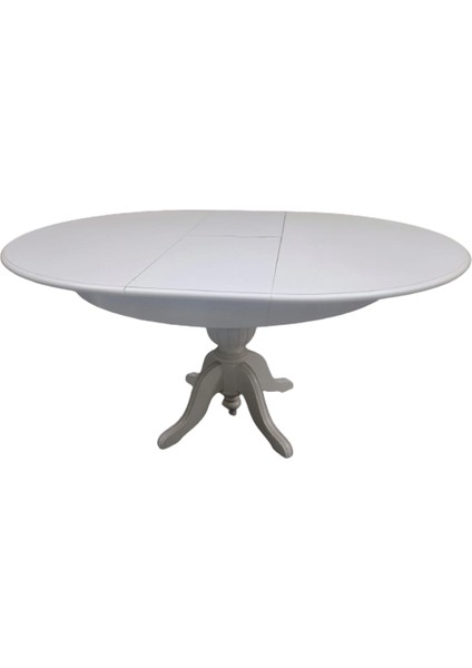 Masa Baba Ayak Ihlamur Ağacı Mdf Tabla, Parlak Krem Lake Boya 110 cm Itinalı Paket Kergo El Yapım fırsatları