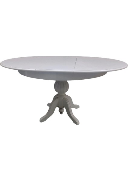Masa Baba Ayak Ihlamur Ağacı Mdf Tabla, Parlak Krem Lake Boya 110 cm Itinalı Paket Kergo El Yapım indirimleri