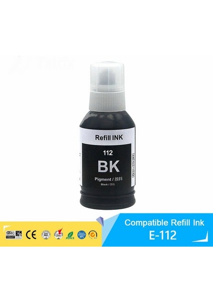 Epson 112 Ecotank M15140 Siyah Ithal Muadil Pigmentli Mürekkep Siyah 127 ml