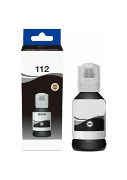 Epson 112 L6550 Siyah Ithal Muadil Pigmentli Mürekkep 127 ml