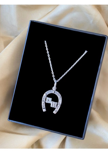 Alâ Silver Jewellery At Nalı ve Zar 925 AyarKolye