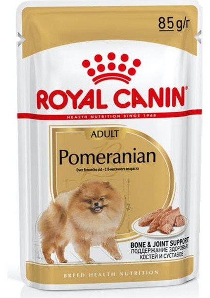 Pomeranian Adult Yetişkin Köpek Yaş Mama 85 gr 12 Li
