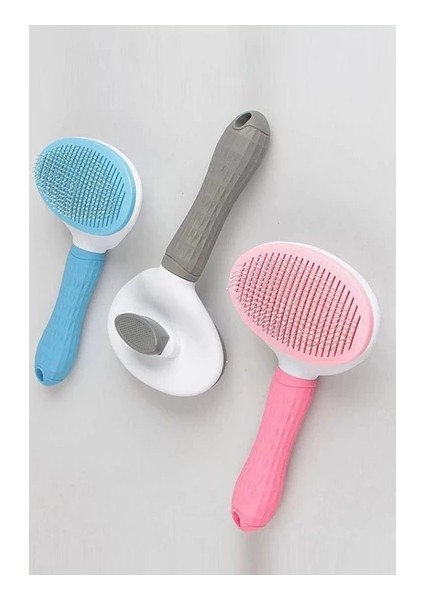 Kedi Fırça & Tarak Otomatik Temizlenen Tuşlu Evcil Hayvan Köpek Kıl Tüy Toplayıcı Pembe Tarak fiyatları