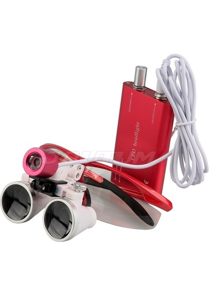 Tıbbi Cerrahi Büyüteç LED Işıklı 3.5x Büyütme Binoküler Loupes Operasyon Gözlük fiyatları