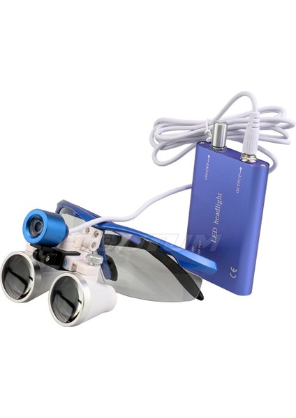 Tıbbi Cerrahi Büyüteç LED Işıklı 3.5x Büyütme Binoküler Loupes Operasyon Gözlük modelleri