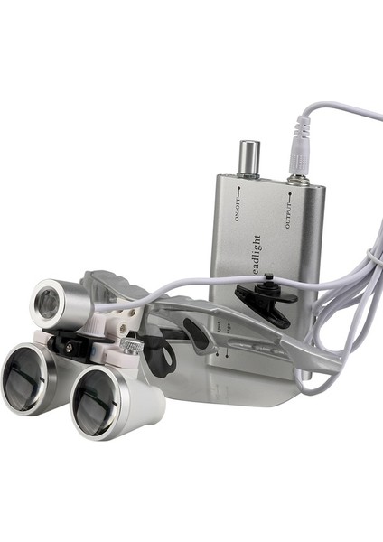 Tıbbi Cerrahi Büyüteç LED Işıklı 3.5x Büyütme Binoküler Loupes Operasyon Gözlük fırsatları