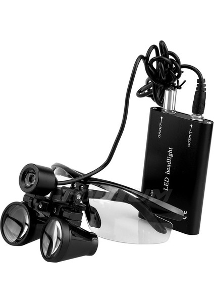 Tıbbi Cerrahi Büyüteç LED Işıklı 3.5x Büyütme Binoküler Loupes Operasyon Gözlük indirimleri
