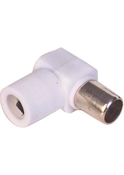 60 Ohm L Fiş Erkek Beyaz Anten Fişi Powermaster