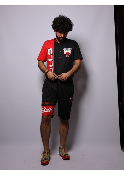 Chicago Bulls Siyah Renk Günlük Fileli Spor Erkek Şort fiyatları
