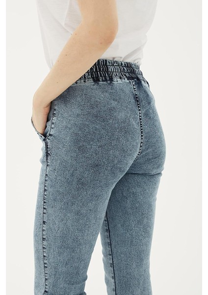 23Y-PNT0789K1 Kadın Beli ve Paçası Lastikli Pantolon indirimleri