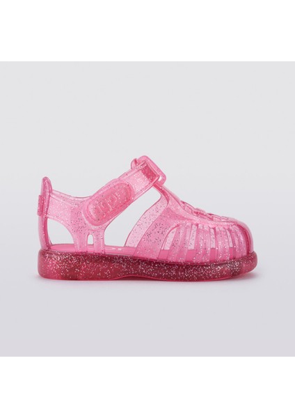 Tobby Gloss Glitter Kız Çocuk Fuşya Simli Sandalet