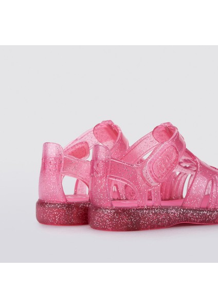 Tobby Gloss Glitter Kız Çocuk Fuşya Simli Sandalet