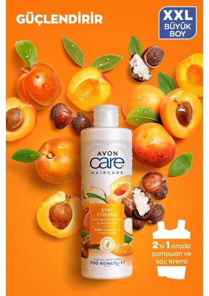 Care Kayısı ve Shea Özü Şampuan ve Saç Kremi 700 ml