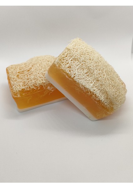 Doğal Kabak Lifli Ballı Keçi Sütlü Sabun2'li