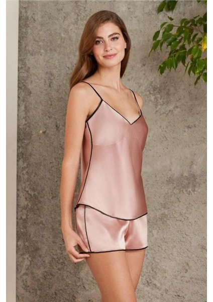 Saten 4lü Gecelik Sabahlık Şort Seti Brandy 7200 fiyatları