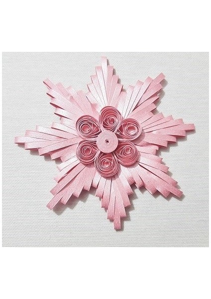 3mm Pembe Renkli Quilling Kağıdı - 50'li Sedefli