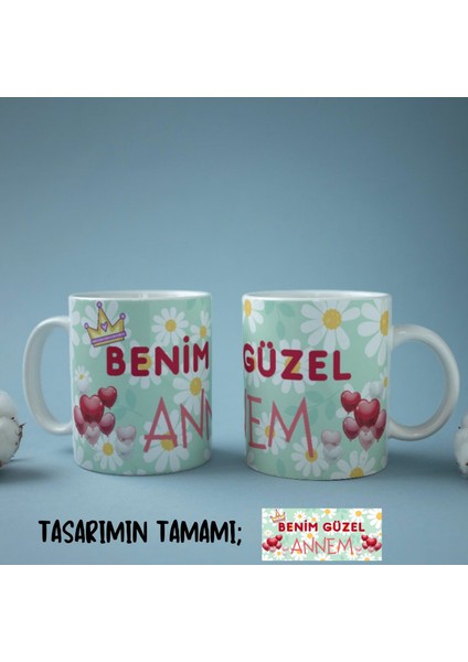 Anne Temalı Yazılı Özel Tasarım Tam Tur Baskılı Kupa Bardak Hediye Çay-Kahve Bardağı Anneler Günü fiyatları