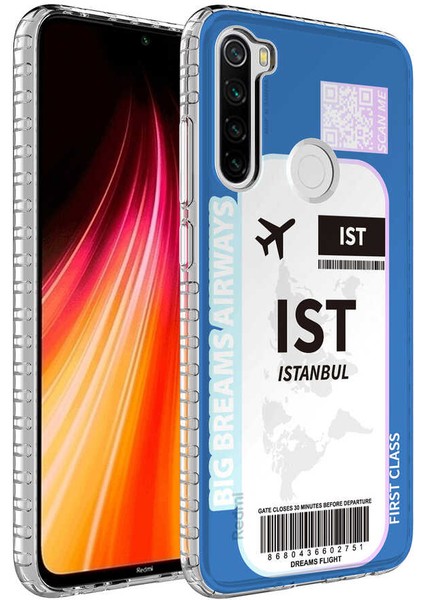 Xiaomi Redmi Note 8 Kılıf Airbag Kenarlı Renkli Desenli Silikon Elegans Kapak