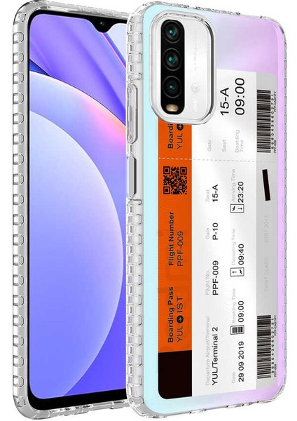 Xiaomi Redmi Note 10 Kılıf Airbag Kenarlı Renkli Desenli Silikon Elegans Kapak