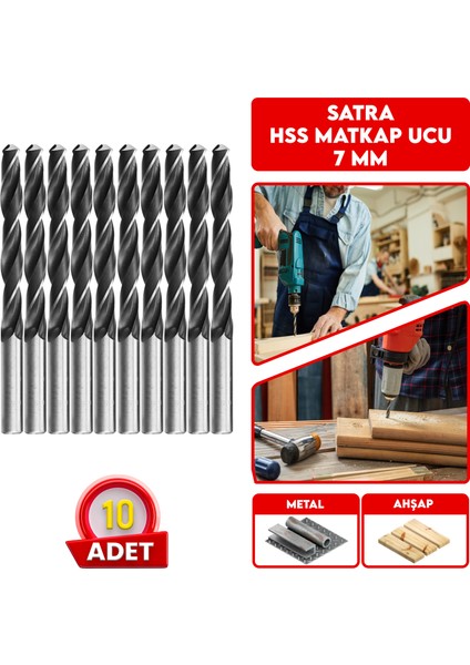 Hss Matkap Ucu 7 mm
