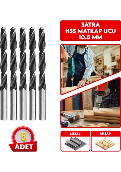 Hss Matkap Ucu 10.5 mm