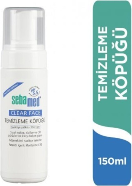 Yüz Temizleme Köpüğü Clear Face 150ML