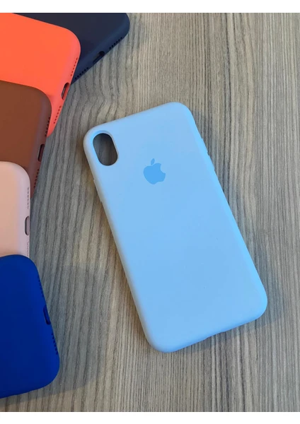 Meri Case Apple iPhone Xr Uyumlu Logolu Içi Kadife Lansman Kılıf Arka Kapak