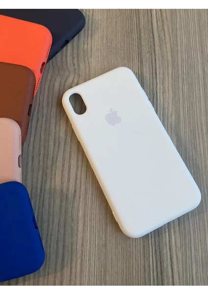 Meri Case Apple iPhone Xr Uyumlu Logolu Içi Kadife Lansman Kılıf Arka Kapak