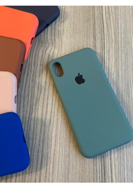 Meri Case Apple iPhone Xr Uyumlu Logolu Içi Kadife Lansman Kılıf Arka Kapak