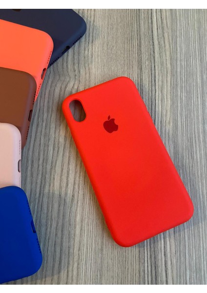 Meri Case Apple iPhone Xr Uyumlu Logolu Içi Kadife Lansman Kılıf Arka Kapak