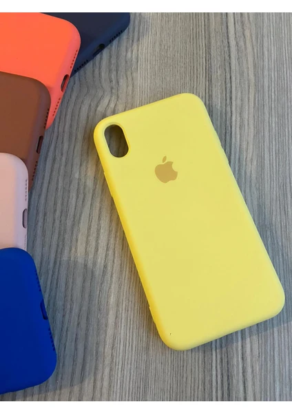 Meri Case Apple iPhone Xr Uyumlu Logolu Içi Kadife Lansman Kılıf Arka Kapak