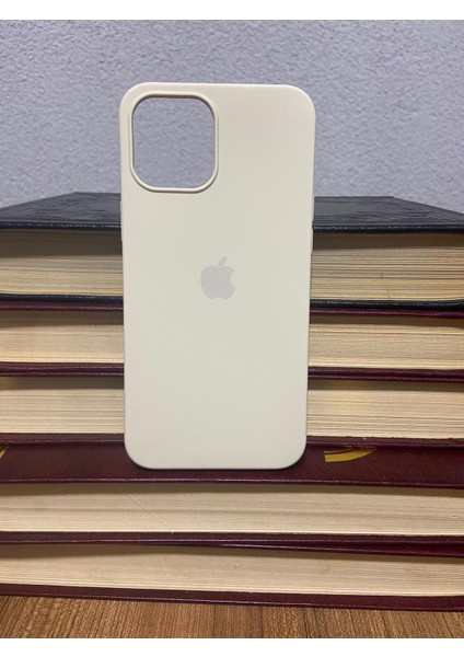 Meri Case Apple iPhone 12 Pro Max Uyumlu Logolu Içi Kadife Lansman Kılıf Arka Kapak