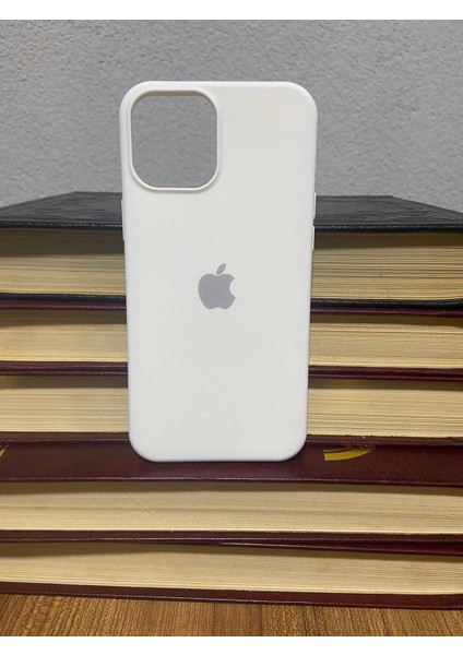 Meri Case Apple iPhone 12 Pro Max Uyumlu Logolu Içi Kadife Lansman Kılıf Arka Kapak