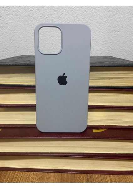 Meri Case Apple iPhone 12 Pro Max Uyumlu Logolu Içi Kadife Lansman Kılıf Arka Kapak