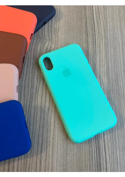 Meri Case Apple iPhone Xr Uyumlu Logolu Içi Kadife Lansman Kılıf Arka Kapak