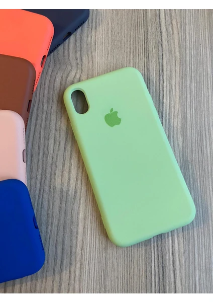 Meri Case Apple iPhone Xr Uyumlu Logolu Içi Kadife Lansman Kılıf Arka Kapak