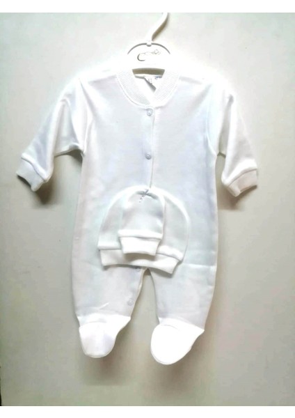 Sepeti Organik %100 Pamuk 0-3 Aylık Yeni Doğan Bebek Tulumu 445