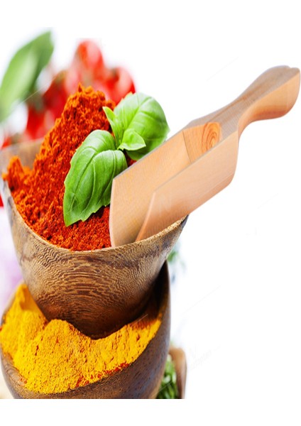 Bambu Ahşap 6 Adet Baharat Küreği Kaşığı