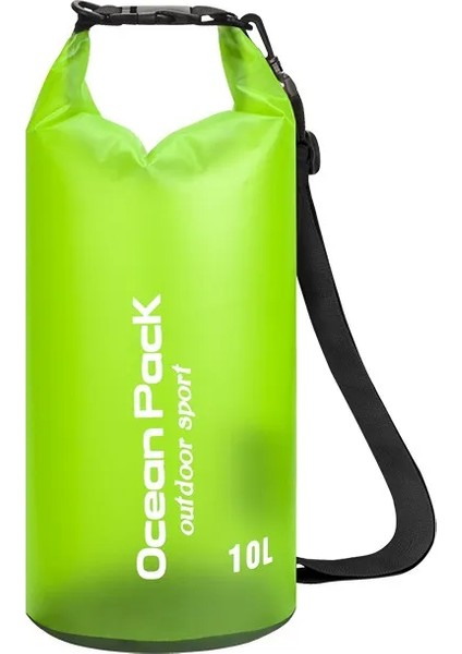 Rafting Için 10L Yarı Saydam Pvc Su Geçirmez Çanta (Yurt Dışından)
