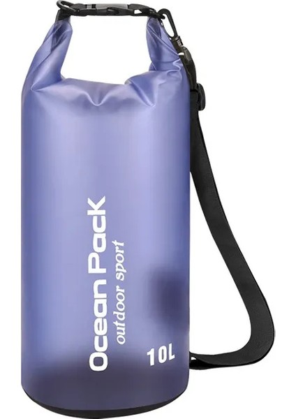 Rafting Için 10L Yarı Saydam Pvc Su Geçirmez Çanta (Yurt Dışından)