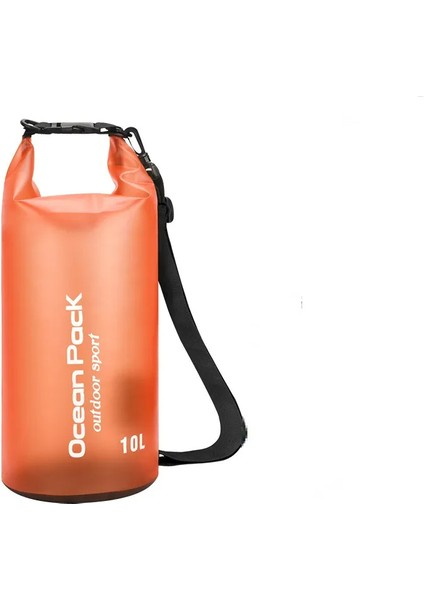 Rafting Için 10L Yarı Saydam Pvc Su Geçirmez Çanta (Yurt Dışından)