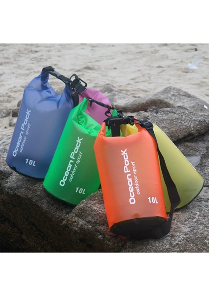 Rafting Için 10L Yarı Saydam Pvc Su Geçirmez Çanta (Yurt Dışından) fiyatları