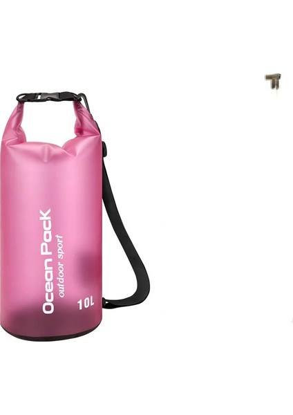 Rafting Için 10L Yarı Saydam Pvc Su Geçirmez Çanta (Yurt Dışından)