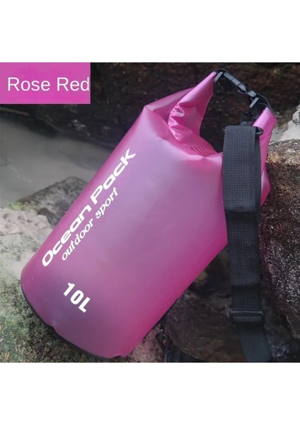 Rafting Için 10L Yarı Saydam Pvc Su Geçirmez Çanta (Yurt Dışından) modelleri