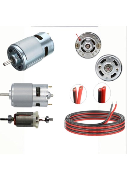 12 Volt Dc Motor (Kablo uyumlu) Bosch-Makita-Dewalt-Max Extra ve Çin Mallarına Uyumlu