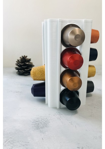 Beyaz Elite Kapsül Kahve Standı - Nespresso
