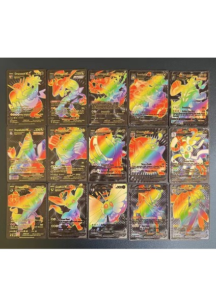 Pokémon English Rainbow Black Flash Kart Seti Pokemon Rainbow Black Boxed Oyun Kartları 55 Kartlık Bir Kutu (Yurt Dışından) fırsatları