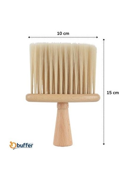 Buffer® Araba Için Ahşap Saplı Yumuşak Kıl Fırça Detaylı Toz Alma Temizleme Fırçası