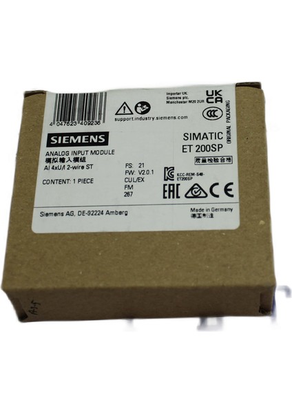 6ES7134-6HD01-0BA1 Sımatıc Et 200SP, Analog Input modelleri